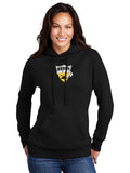 Ladies Core Fleece Pullover Hooded Sweatshirt with Crest Logo