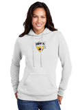 Ladies Core Fleece Pullover Hooded Sweatshirt with Crest Logo